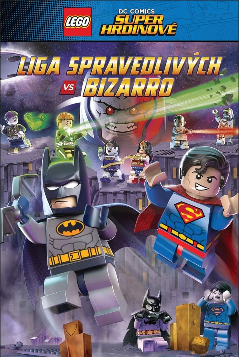 Plakát pro film “Lego: DC – Liga spravedlivých vs Bizarro”