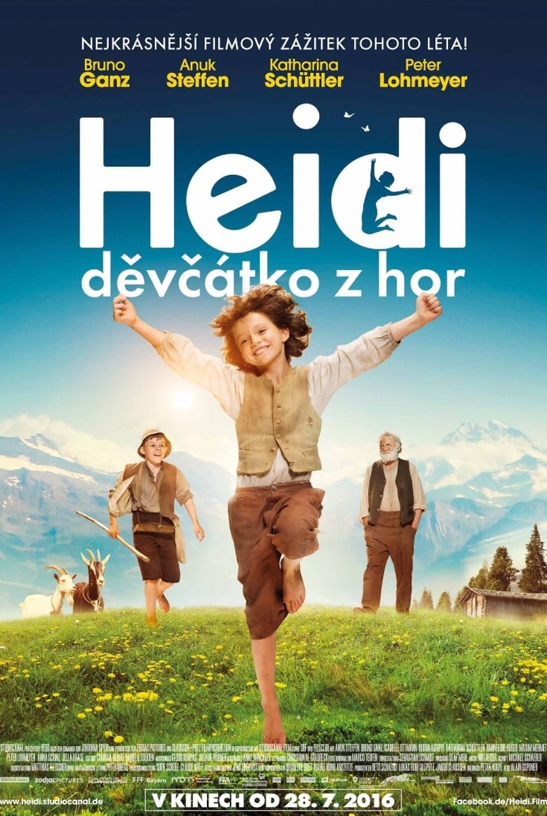 Plakát pro film “Heidi, děvčátko z hor”